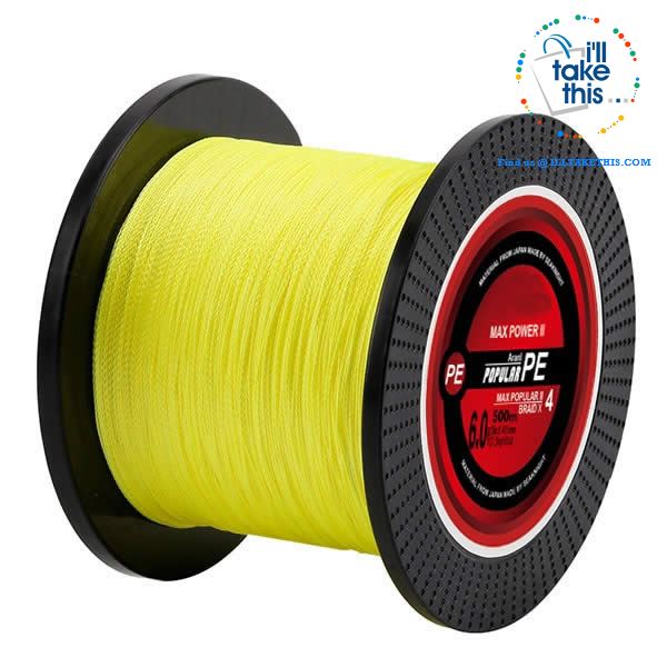 Braided Fishing Line 4 Strands 8 10 20 30 40 60LB Strong Multifilament Fishing Line 500M/546YDS - I'LL TAKE THIS
