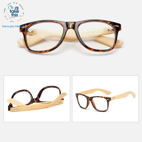 Image of Wooden Vintage Wayfarer Retro Sunglasses 20 Colors - UV 400 UVA/UB Protection Mirrored Polycarb Lens - I'LL TAKE THIS