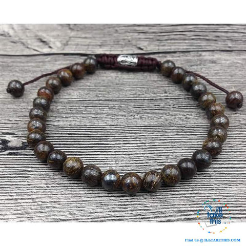 Image of Calming, Wellbeing and Healing Bracelets with Bronzite, Moonstone, Jasper or Labrotore Stones - I'LL TAKE THIS