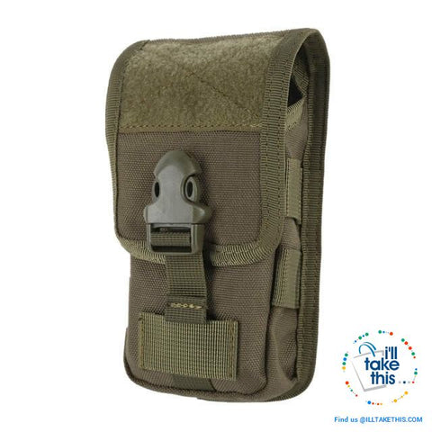 Image of Camouflage Belt Phone Bag,  Side pouch suit 5.7' phones, 5 Color Options - I'LL TAKE THIS
