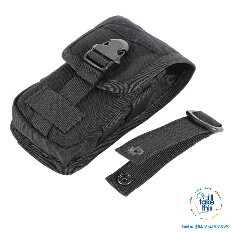 Camouflage Belt Phone Bag,  Side pouch suit 5.7' phones, 5 Color Options - I'LL TAKE THIS
