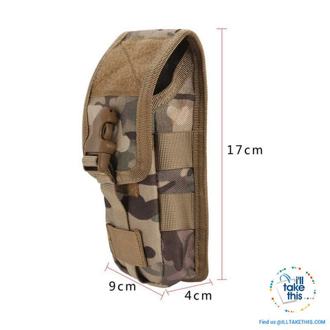 Image of Camouflage Belt Phone Bag,  Side pouch suit 5.7' phones, 5 Color Options - I'LL TAKE THIS