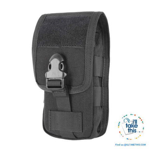 Image of Camouflage Belt Phone Bag,  Side pouch suit 5.7' phones, 5 Color Options - I'LL TAKE THIS