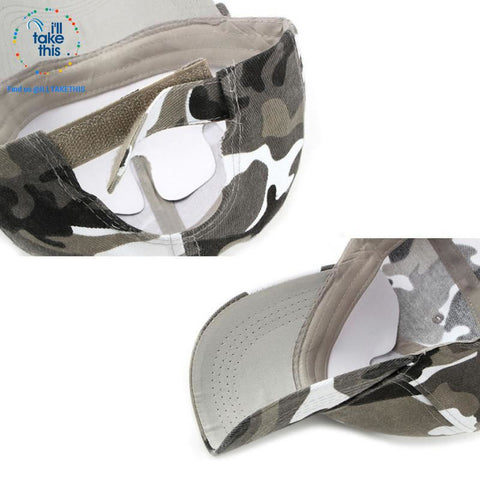 Image of Camouflage Classic reinforced baseball Cap with hard hat edge - 3 Cool Tactical Colors - I'LL TAKE THIS