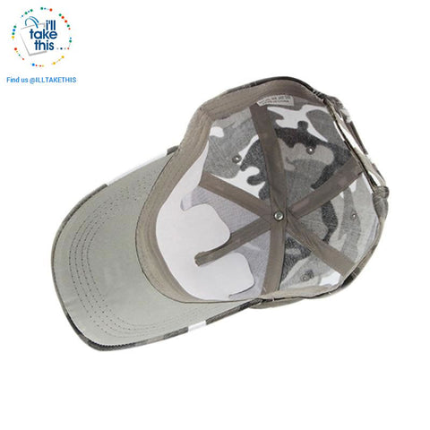 Image of Camouflage Classic reinforced baseball Cap with hard hat edge - 3 Cool Tactical Colors - I'LL TAKE THIS