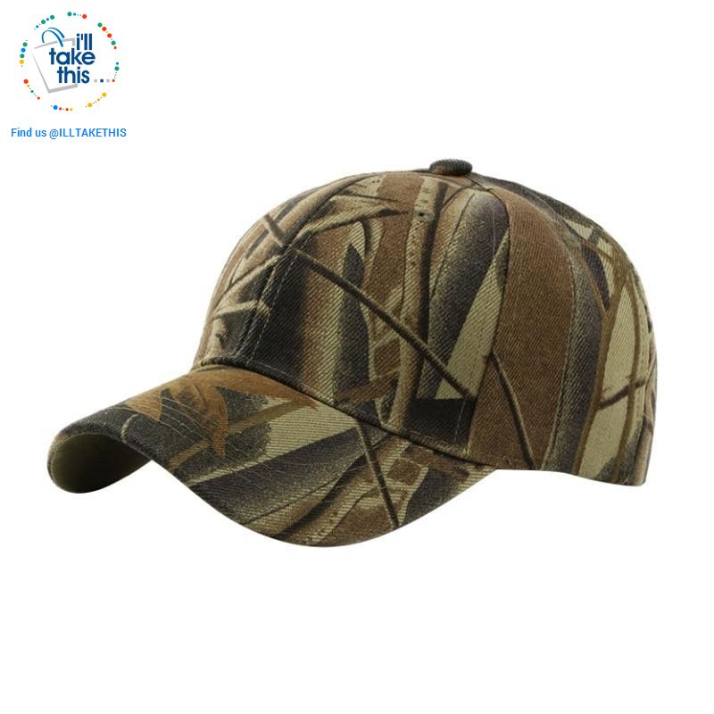 Camouflage Classic reinforced baseball Cap with hard hat edge - 3 Cool Tactical Colors - I'LL TAKE THIS