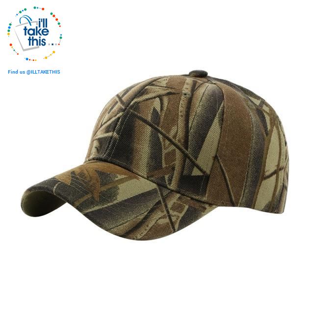 Camouflage Classic reinforced baseball Cap with hard hat edge - 3 Cool Tactical Colors - I'LL TAKE THIS