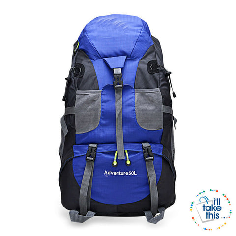 Image of Hiking Camping Outdoor Backpacks 50 or 60L - Nylon Sport Bag for Camping, Travelling - I'LL TAKE THIS