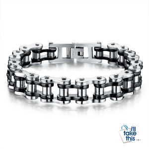 Biker Chain Link Bracelet 316L Stainless Steel Mens Bracelet Jewelry