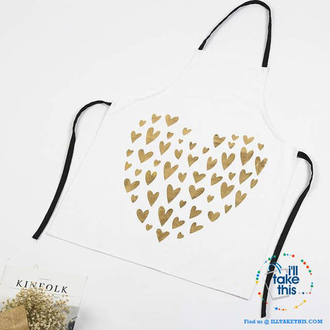 Image of Colorful Kitchen Apron Series Love hearts to eyelashes loads of Colors - I'LL TAKE THIS