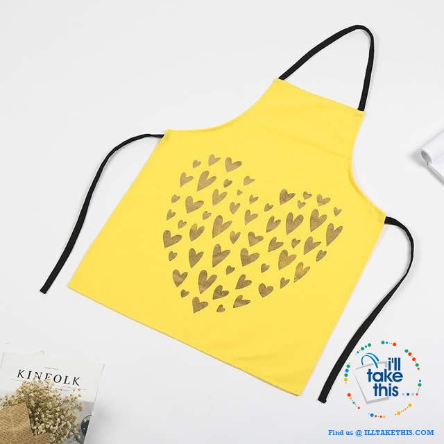Colorful Kitchen Apron Series Love hearts to eyelashes loads of Colors - I'LL TAKE THIS