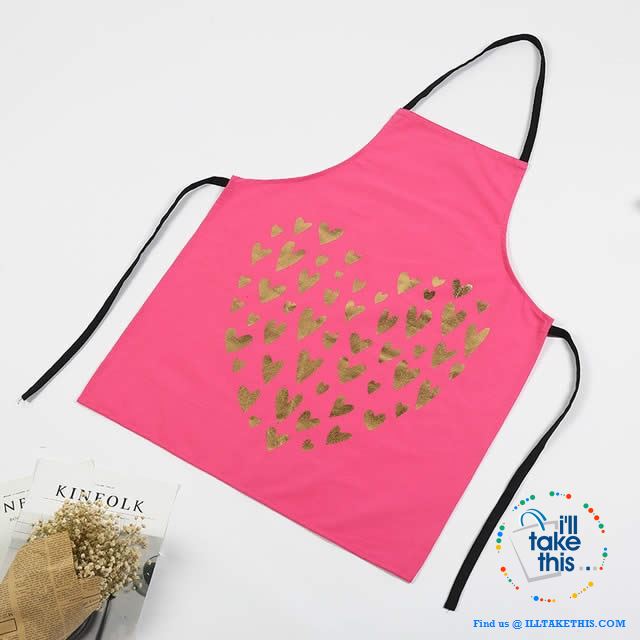 Colorful Kitchen Apron Series Love hearts to eyelashes loads of Colors - I'LL TAKE THIS