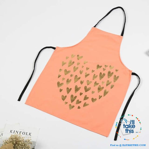 Image of Colorful Kitchen Apron Series Love hearts to eyelashes loads of Colors - I'LL TAKE THIS