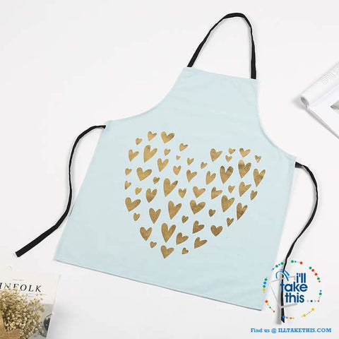 Image of Colorful Kitchen Apron Series Love hearts to eyelashes loads of Colors - I'LL TAKE THIS