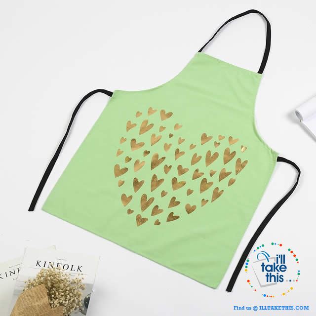 Colorful Kitchen Apron Series Love hearts to eyelashes loads of Colors - I'LL TAKE THIS