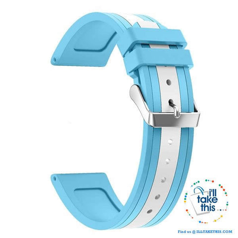 Image of Apple Watchband, Colorful Silicone wrist strap suit Apple Series 4 down 38mm & 42mm - I'LL TAKE THIS