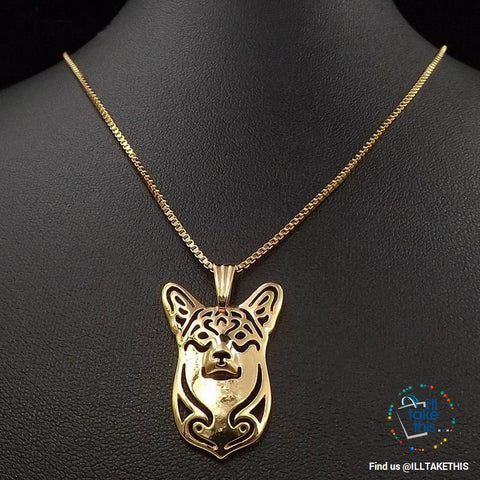 Image of Pembroke Welsh Corgi Pendant with Bonus Link chance Necklace, 3 Color Choices - I'LL TAKE THIS