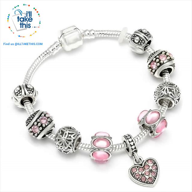 Murano Beads and Charm Bracelets ideal Women's Friendship Bracelet - Lot's of Style and colors - I'LL TAKE THIS