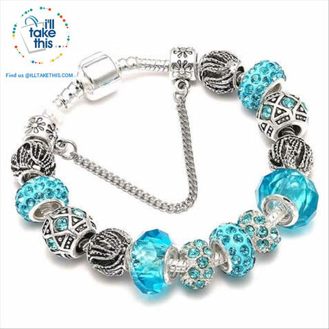 Image of Murano Beads and Charm Bracelets ideal Women's Friendship Bracelet - Lot's of Style and colors - I'LL TAKE THIS