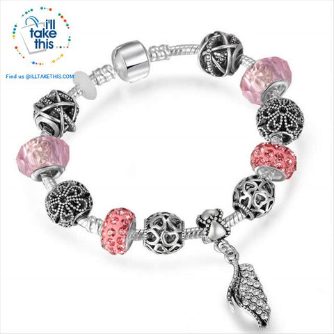 Image of Murano Beads and Charm Bracelets ideal Women's Friendship Bracelet - Lot's of Style and colors - I'LL TAKE THIS