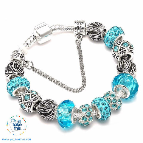 Image of Murano Beads and Charm Bracelets ideal Women's Friendship Bracelet - Lot's of Style and colors - I'LL TAKE THIS