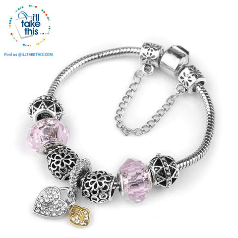 Image of Murano Beads and Charm Bracelets ideal Women's Friendship Bracelet - Lot's of Style and colors - I'LL TAKE THIS