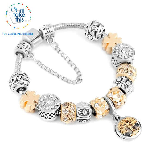 Image of Murano Beads and Charm Bracelets ideal Women's Friendship Bracelet - Lot's of Style and colors - I'LL TAKE THIS