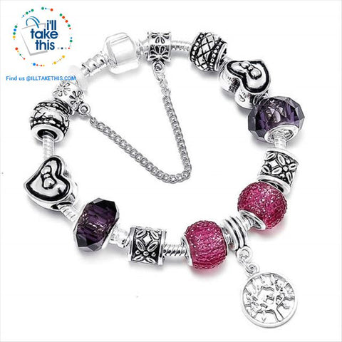 Image of Murano Beads and Charm Bracelets ideal Women's Friendship Bracelet - Lot's of Style and colors - I'LL TAKE THIS