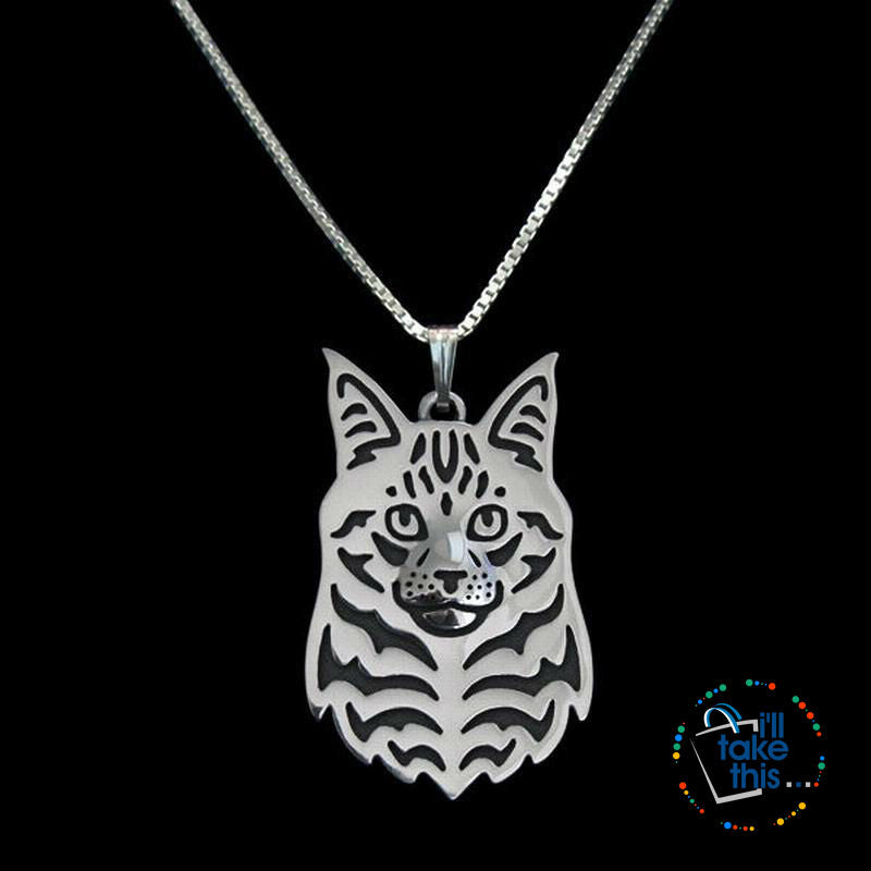 Maine Coon Cat Pendant with Free Chain - I'LL TAKE THIS