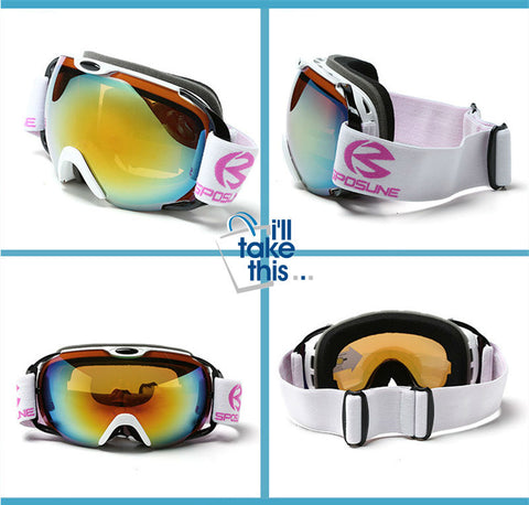 Image of Anti Fog Snowboard Ski Goggles Double Lens Snow Glasses Men or Women - Adult Ski Goggles - I'LL TAKE THIS