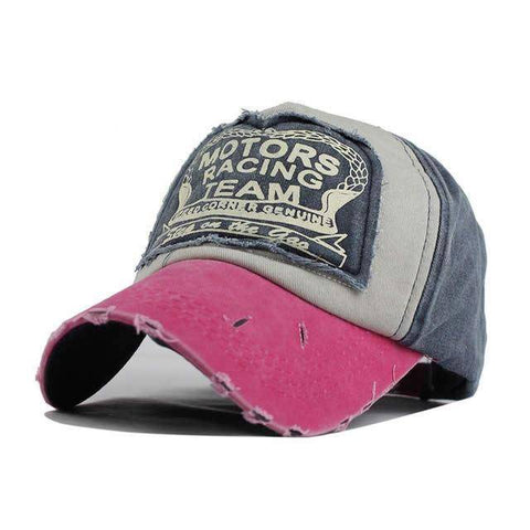 Image of Distressed Vintage Baseball Cap, Strapback cap 100% Cotton with 8 Color Options