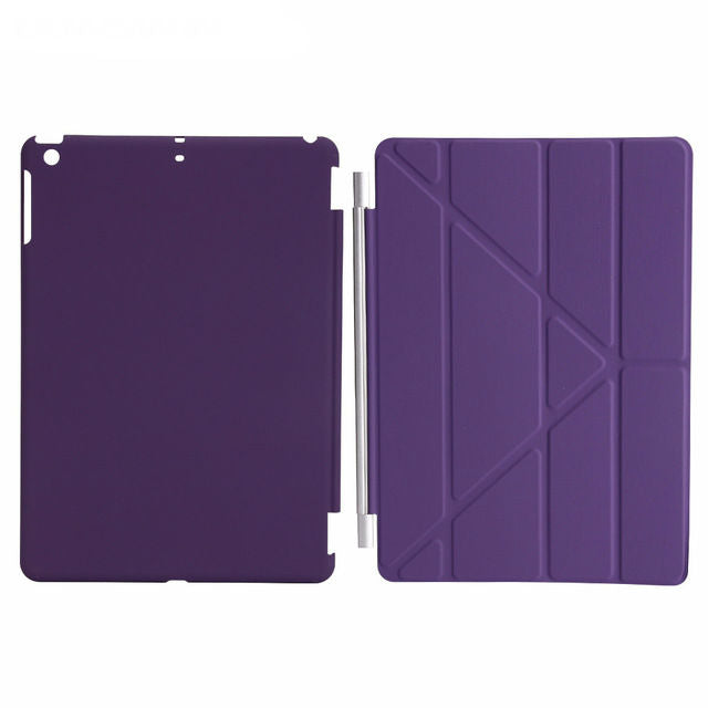 iPad 9.7 2017/18 Magnetic flip stand case, smart cover, auto wake/sleep solid back in Vegan leather - I'LL TAKE THIS