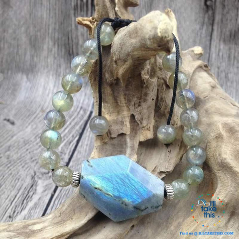 Image of Destiny Natural Labradorite Stone Bracelets - I'LL TAKE THIS