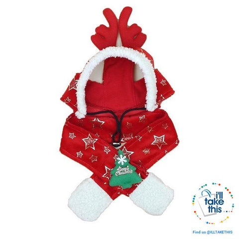 Image of Pet Lovers our Dog/Cat Santa/Birthday Cap, Scarf, Antler and Christmas Hat Costume, S-XXL - I'LL TAKE THIS