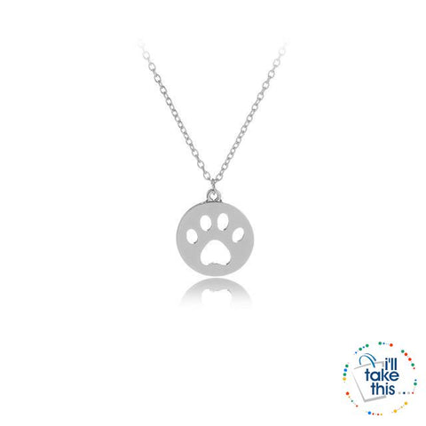 Image of PET LOVERS Collection of Dog & Cat, Paw & Heart themed Pendant Necklaces in Gold or Silver - I'LL TAKE THIS