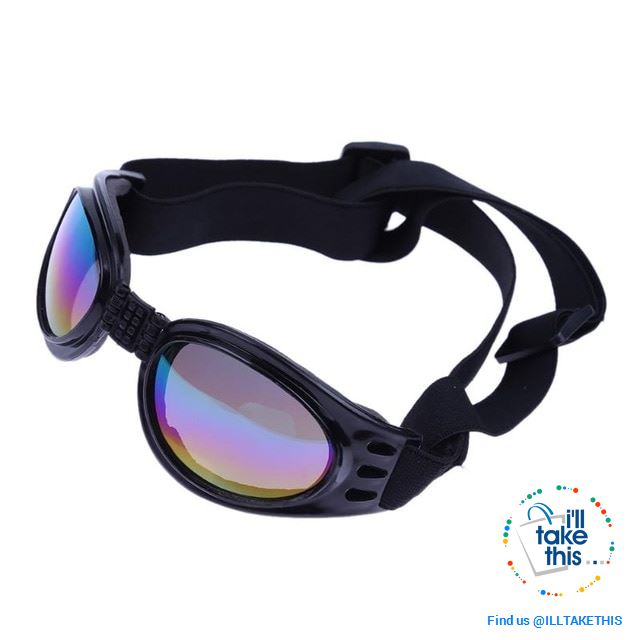 Dog UV Sunglasses Foldable Glasses Windproof - 5 Color Options for Medium to Large Dogs - I'LL TAKE THIS