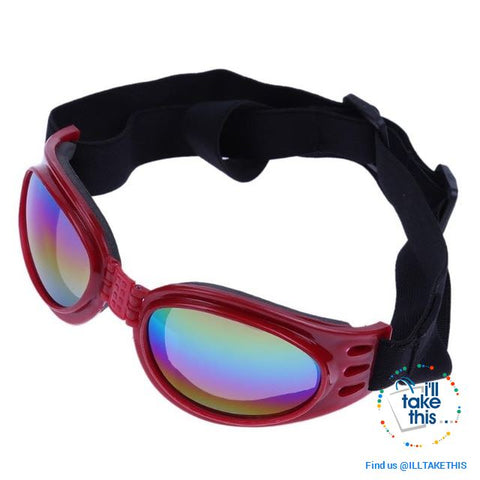 Image of Dog UV Sunglasses Foldable Glasses Windproof - 5 Color Options for Medium to Large Dogs - I'LL TAKE THIS