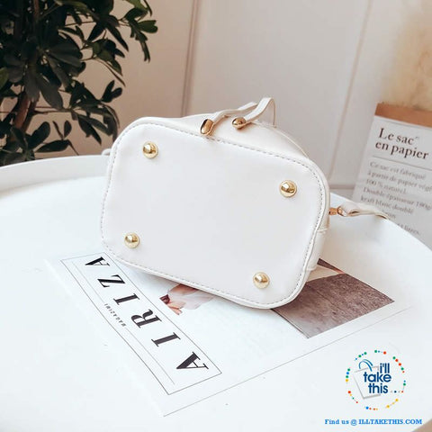 Image of Mini Vegan Leather Drawstring Bucket Bag For Women - Ideal Crossbody Bag/Shoulder Bags, 4 Colors - I'LL TAKE THIS