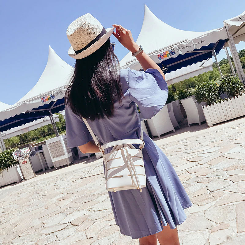 Mini Vegan Leather Drawstring Bucket Bag For Women - Ideal Crossbody Bag/Shoulder Bags, 4 Colors - I'LL TAKE THIS