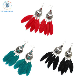 Dream Catcher Vintage Bohemian Style drop Earring - 3 color options - I'LL TAKE THIS