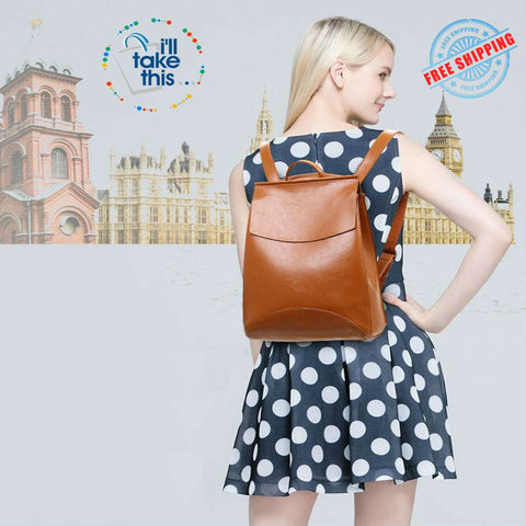 Image of Leisure Backpack is simply crafted with clean, elegant lines - 9 Colors Choice - I'LL TAKE THIS