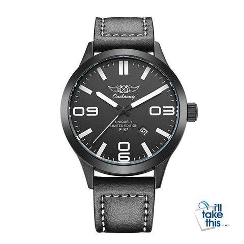 Image of Aviation Pilot Men's Watch, fashion leather strap. Military Quartz Mens Sport Watches in 7 colors - I'LL TAKE THIS