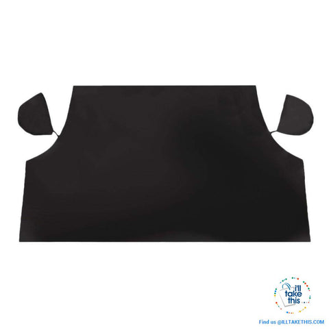 Image of The Zone Barrier EXTRA Large Windshield Ultimate Protection from Snow, Ice or Sunshade  with Rearview Mirror Cover - I'LL TAKE THIS