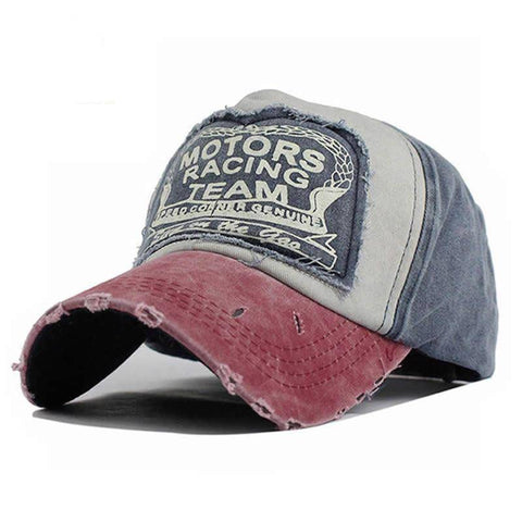Image of Distressed Vintage Baseball Cap, Strapback cap 100% Cotton with 8 Color Options