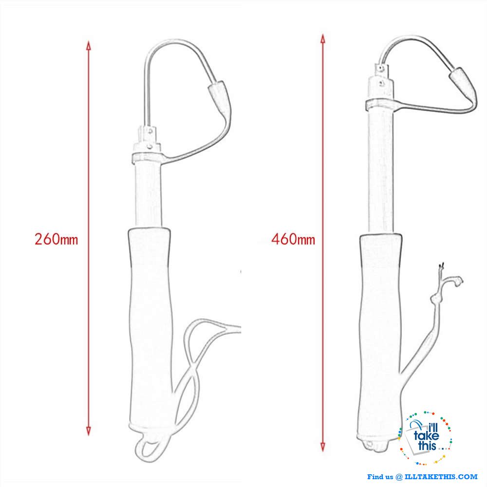 Fisherman's Telescopic Gaff, Aluminum Body with Stainless Hook + Sturdy Handle 2 or 4 Foot - I'LL TAKE THIS
