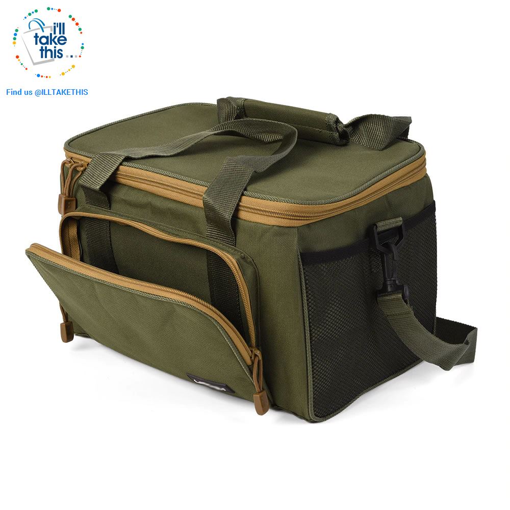 Fishing Bag - Built tough with Canvas Multi-function Bag with Waist/Shoulder Strap - 3 Colors - I'LL TAKE THIS