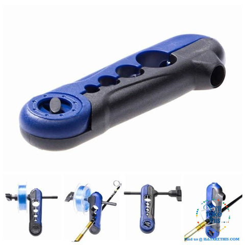 Image of Fishing Rod attachable Fishing Line Spooler System - any Reel relined without any twists or tangles - I'LL TAKE THIS
