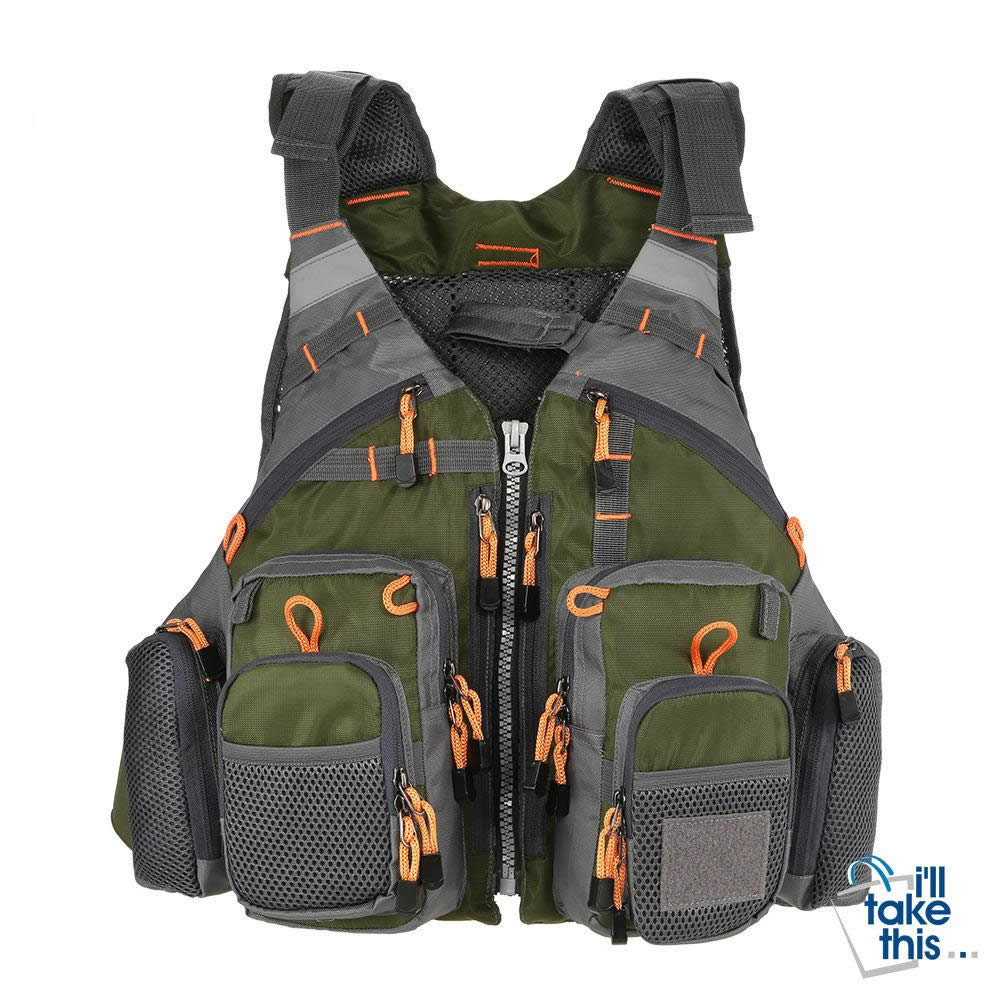 Fishing Vest and/or Life Jacket Ideal for ROCK, Boat or Rapids Fishing with Flotation inbuilt - I'LL TAKE THIS