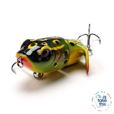 Image of Bigass Bass Frog Fishing lures, JerkPro™ offering 8 Color Option with lifelike swimming motion tail - I'LL TAKE THIS