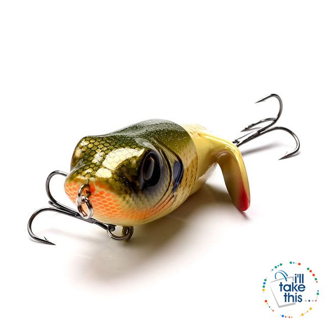 Bigass Bass Frog Fishing lures, JerkPro™ offering 8 Color Option with lifelike swimming motion tail - I'LL TAKE THIS